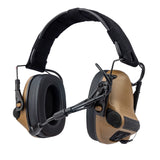 EARMOR M33 Tactical Hearing Protection Headset, Electronic Sound Pickup & Noise Reduction Headphone, Bluetooth Communication Headset for Shooting Helmet, Tactical Radio Headset